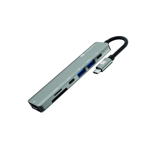 LX INDIA Dock Station Portronics Mport 52 USB C Hub Dock (7-in-1)