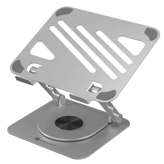 LX INDIA Dock Station Portronics My Buddy K3 Portable Laptop Tabletop Stand (Silver)