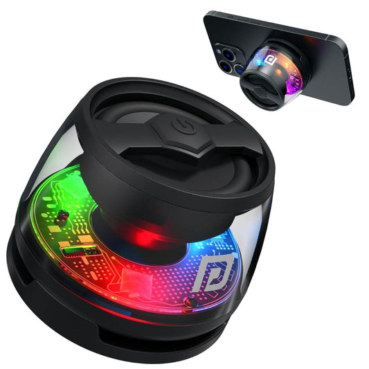 LX INDIA speaker Portronics Nadya 6W Magnetic Bluetooth Speaker Black