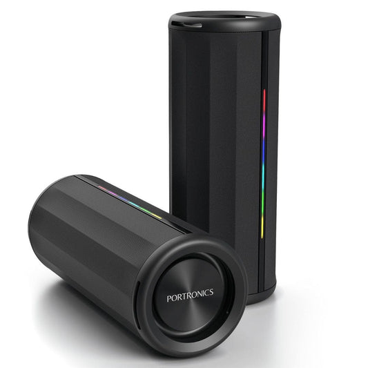 LX INDIA speaker Portronics Nova 40W Portable Bluetooth Speaker Black