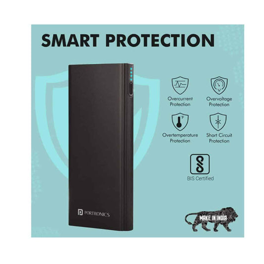 LXINDIA Power Bank Portronics Power M 10K 18w 10000 mAh