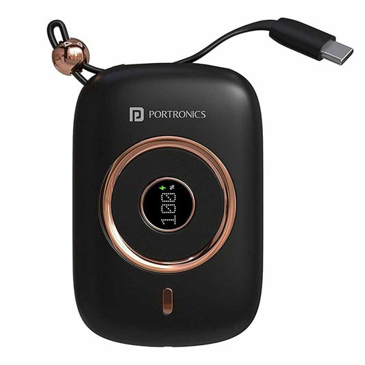 LX INDIA Power Bank Portronics Power Shutter Pro 35W 10000mAh Super Powerbank