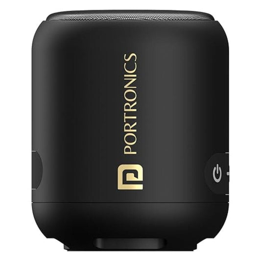 LX INDIA speaker Portronics SoundDrum 1 12W TWS Portable Bluetooth Speaker (Black)