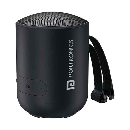 LX INDIA speaker Portronics Soundpot 20W Wireless Bluetooth Portable Speaker (Black)