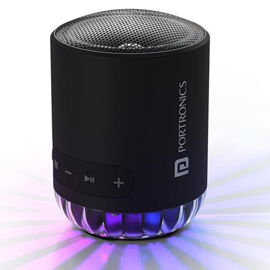 LX INDIA speaker Portronics Soundpot Pro 20W Portable Bluetooth Speaker with in Built Mic (Black)