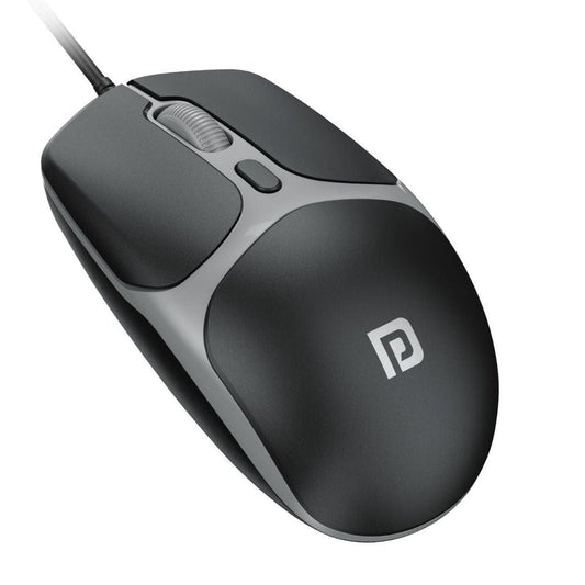 LX INDIA Mouse Portronics Toad 103 Wired Optical Mouse with 2400 DPI (Black)