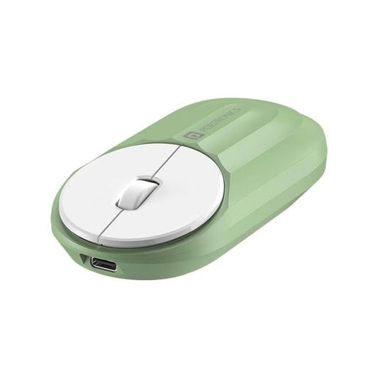 LX INDIA Mouse Portronics Toad 6 Bluetooth Wireless Mouse with 2.4 GHz USB Receiver (Green)