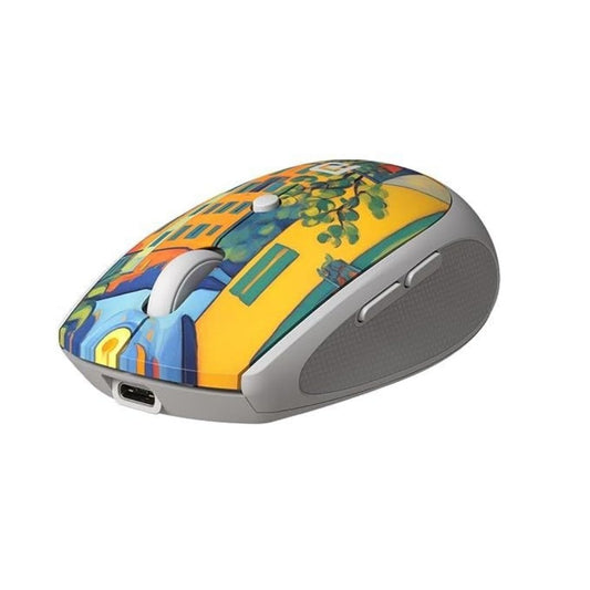 LX INDIA Mouse White Portronics Toad III Plus Rechargeable Bluetooth Mouse with Bluetooth & 2.4 GHz Wireless Connectivity