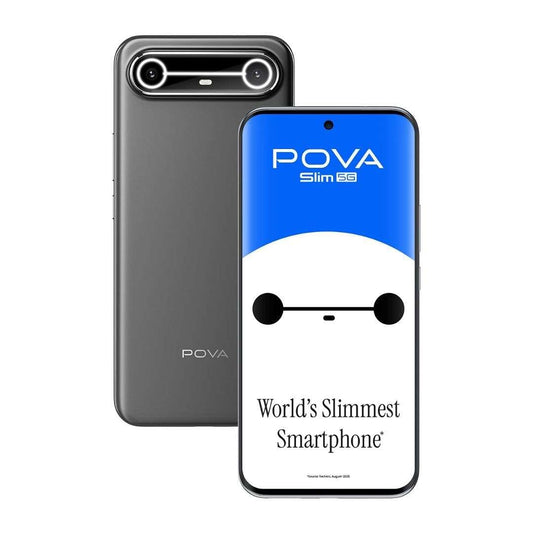 LX INDIA Mobile Phones Pova Slim 5G (Cool Black, 8+128GB) | World's Slimmest and Lightest 5G