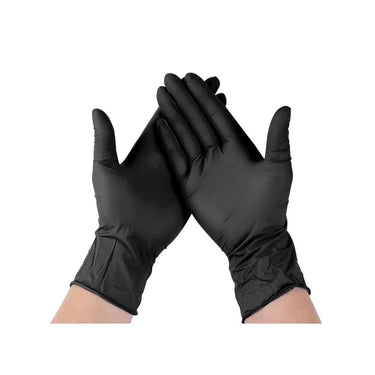 LXINDIA Gloves Powder Free Multipurpose Uses Hand Gloves for Kitchen (Black)