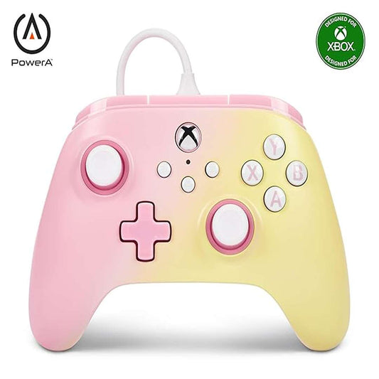 LX INDIA Gaming controller PowerA Advantage Wired Gaming Controller , Pink/Yellow