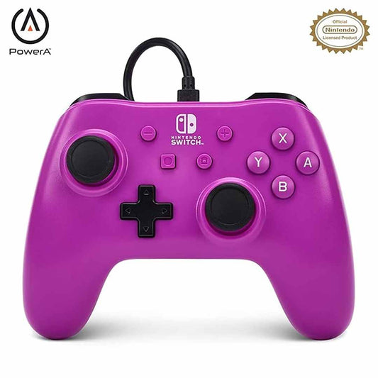 LX INDIA Gaming controller PowerA Wired Gaming Controller for Nintendo Switch, Grape Purple