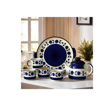 LXINDIA Dinner Set Praahi Lifestyle Tea Cup Set with Kettle and Serving Tray