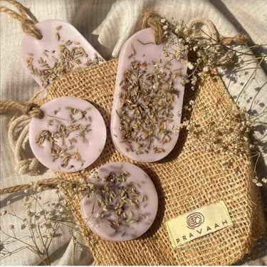 LXINDIA Air freshener Pravaah India Soy Wax Air Freshener  Lavender (3 Large)