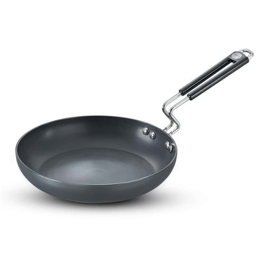 LXINDIA cookware Prestige Aluminium Hard Anodised 20cm (Black) Fry Pan