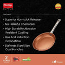 LXINDIA cookware Prestige Cuprus Aluminium Gas and Induction Compatible 20 cm Fry Pan