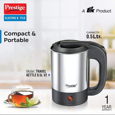 LXINDIA Kettle Prestige Electric Travel Kettle 0.5 L V2