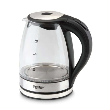 LXINDIA Kettle Prestige Glass Kettle PGKL 1.2 L (Black)