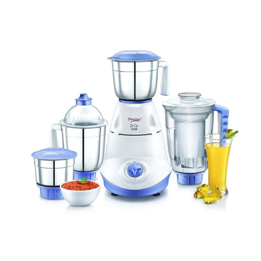 LXINDIA Grinders Prestige Iris 750Watt Mixer Grinder with 3 Stainless Steel Jar (1 Juicer Jar)