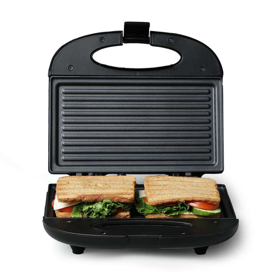 LX INDIA Electric Toaster Prestige PGMFB 800 Watt Grill Sandwich Toaster with Fixed Grill Plates, Black