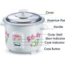 LXINDIA Rice cooker Prestige PRWO 0.6 L Electric Rice Cooker with 2 cooking pans