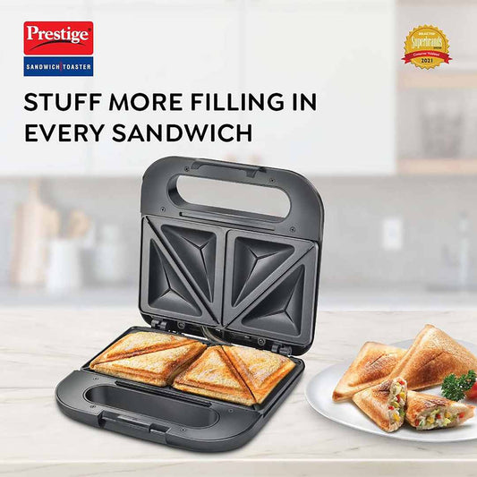 LX INDIA Electric Toaster Prestige PSDP 02 750 W Sandwich Toaster With Fixed & Deep Sandwich Plates