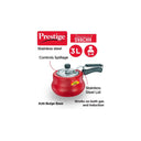 LXINDIA cookware Prestige Svachh Nakshatra Duo Handi Aluminium 3 litre  Pressure Cooker (Red)