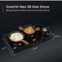 LXINDIA Gas Cooktop Prestige Svachh Neo Gtsn 03 Toughened Glasstop Gas Stove