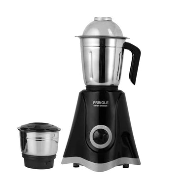 LXINDIA Grinders Pringle 2 Jar Mixer Grinder 500W Powerful Motor (Black)