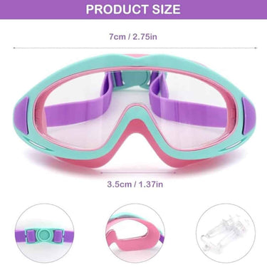 LXINDIA Swimming Kit PROBEROS Swimming Goggles for Kids Big Frame Leakproof Swimming Goggles for  Kids Age 2 to 16(Pink)