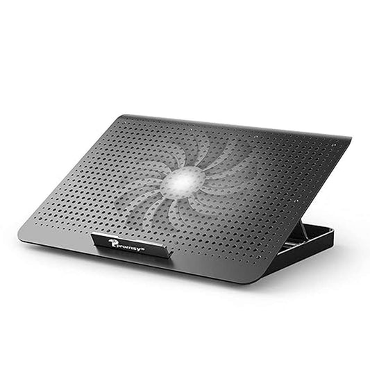 LX INDIA Cooling pad Proffisy Aluminum Laptop Cooling Pad with One Big Quiet Cooling Fan