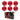 LX INDIA Tennis Ball Prokick Cricket Tennis Ball - Lightweight & Heavy Weight (Pack of 6 - Red Heavy)