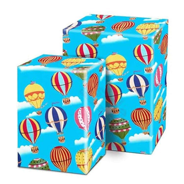 LXINDIA gift wrapper Propsicle Blue Hot Air Balloon Gift Wrapping Paper Set