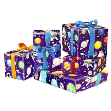 LXINDIA gift wrapper Propsicle Printed Gift Wrapping Paper Space Theme Print