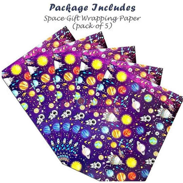 LXINDIA gift wrapper Propsicle Printed Gift Wrapping Paper Space Theme Print