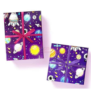 LXINDIA gift wrapper Propsicle Printed Gift Wrapping Paper Space Theme Print