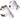 LX INDIA Wrapping Band Prospo Mexican Boxing Hand Wraps (2.5 Meter, White) Pack of 2