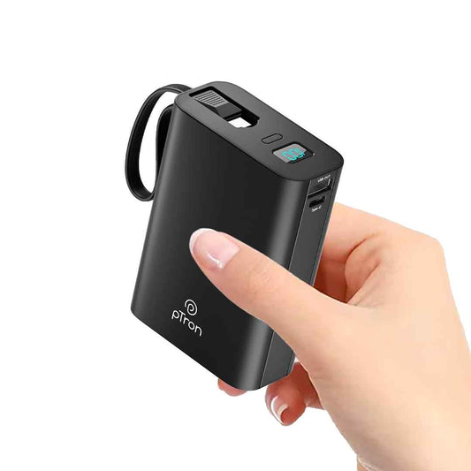 LX INDIA Power Bank pTron 20000mAh Small Pocket Size Dynamo Ultima Powerbank - Black
