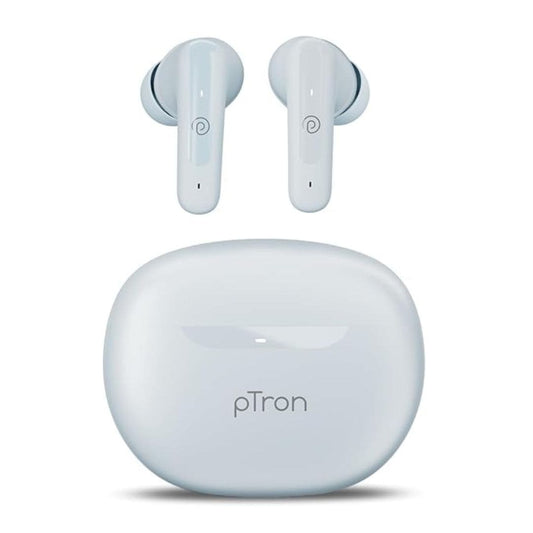 LX INDIA Earbuds pTron Bassbuds Astra in-Ear TWS Earbuds with Stereo Sound (Grey)