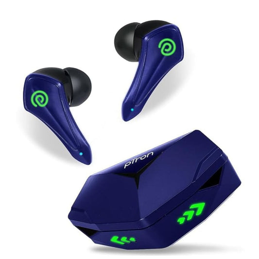 LX INDIA Earbuds pTron Bassbuds B91 Plus TWS Earbuds (Blue)