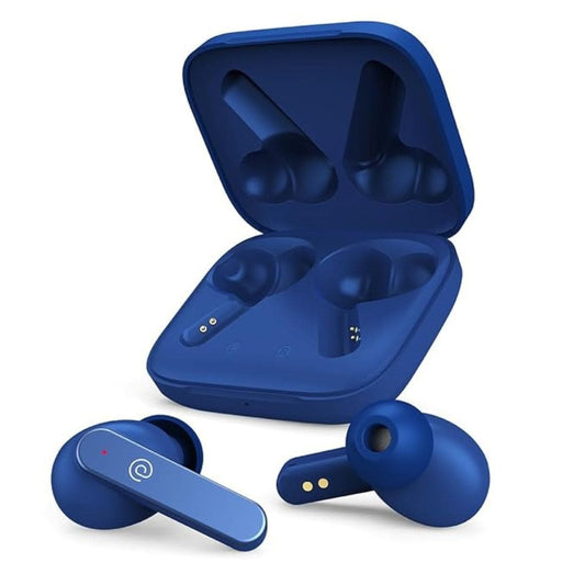 LX INDIA Earbuds pTron Bassbuds Gomax in-Ear TWS Earbuds (Blue)