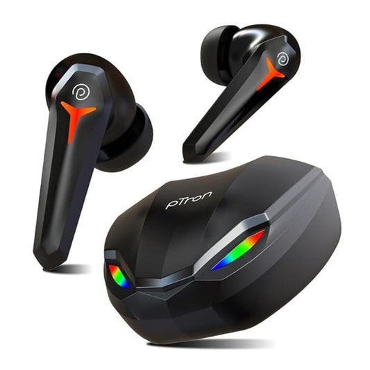 LX INDIA Earbuds pTron Bassbuds Razer TWS Earbuds (Black)