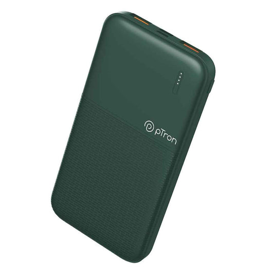 LX INDIA Power Bank pTron Dynamo 10000mAh 22.5W Power Bank - Green