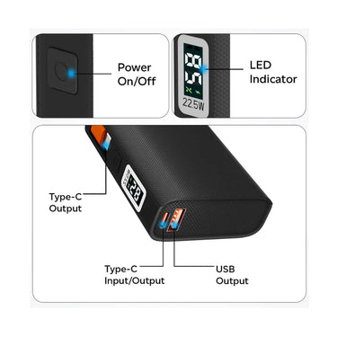 LXINDIA Power Bank pTron Dynamo Rush 10000mAh