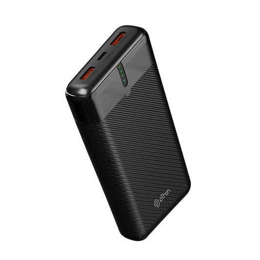 LX INDIA Power Bank pTron Dynamo Surge 20000mAh 22.5W Fast Charging Power Bank- Black
