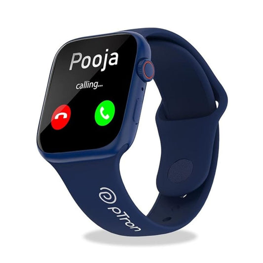 LX INDIA Smart Watch pTron Force X12S Bluetooth Calling Smartwatch (Blue)