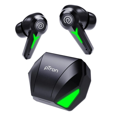 LXINDIA Earbuds pTron Playbuds 2 Gaming TWS Earbuds (Black)