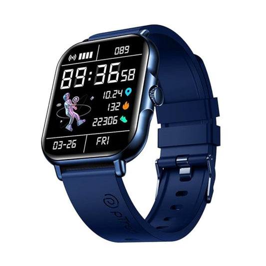 LX INDIA Smart Watch pTron Reflect Callz 1.85 Full Touch Display Smartwatch (Satin Blue)