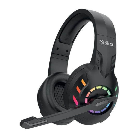 LX INDIA Headphone pTron Studio Sports Wireless BT Gaming Over-Ear Headphones