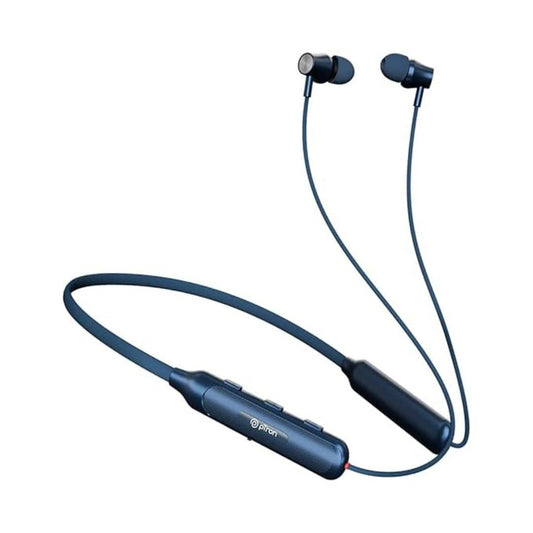 LX INDIA Head Phones pTron Tangent Evolve with Dual-Device Pairing Wireless in Ear Neckband (Blue)